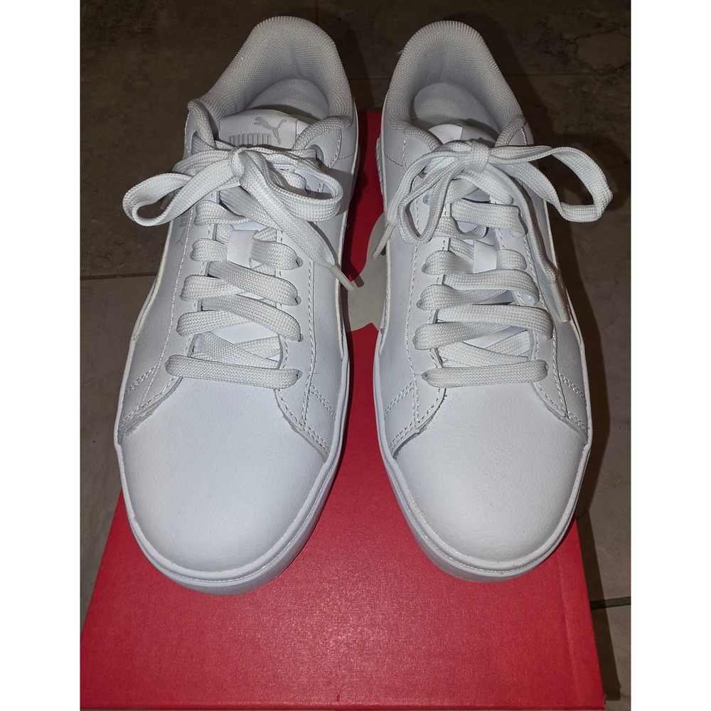 Puma Smash Platform v3 White Sneakers Womens Size 7 394006-01